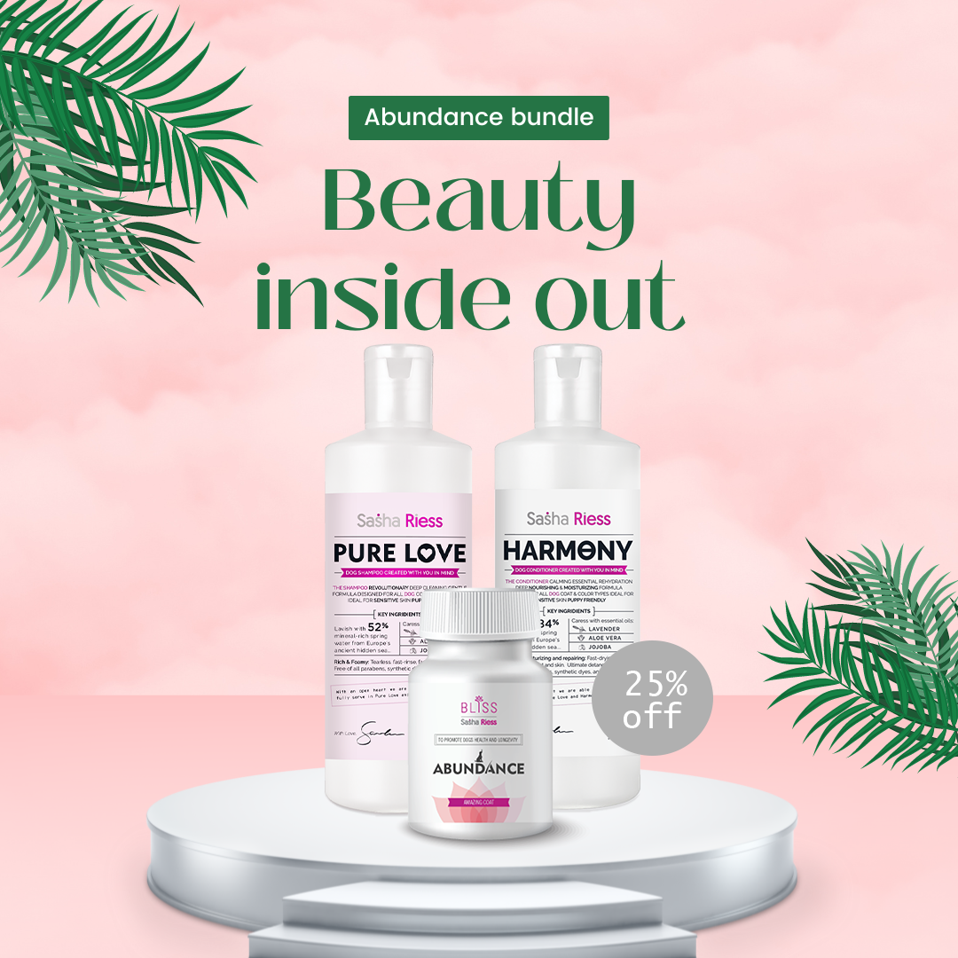 Abundance bundle immune boosting health rich vitamin B complex Omega 3 fatty acids skin and coat health