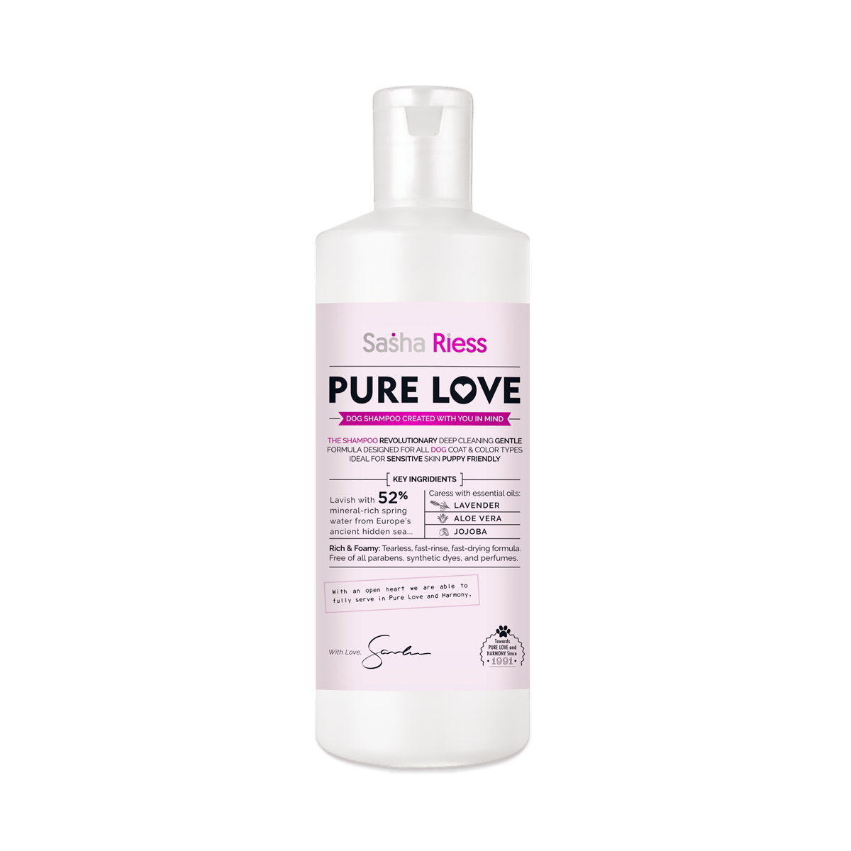 Pure Love Dog Shampoo  Gentle. Natural. For Every Coat & Color.